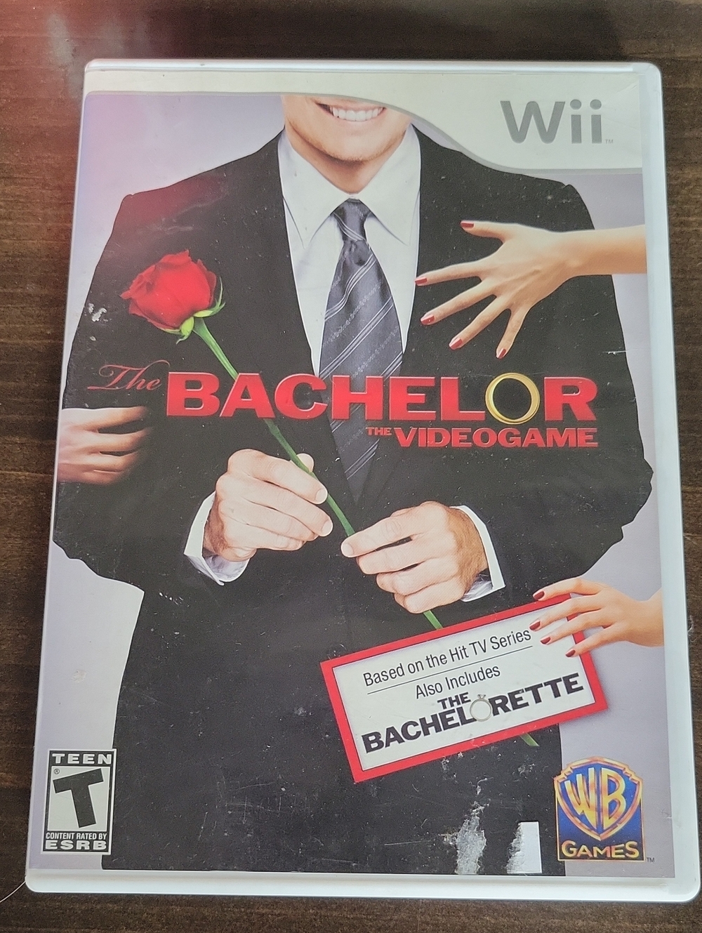 The Bachelor Video Game Wii- Black Suit with Red Rose